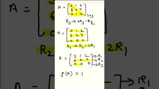 Rank Of Matrix short trick #competitiveexams #mathshortcut