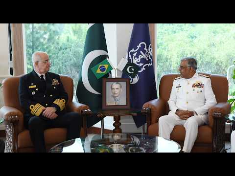 Delegation from Brazil, meets Admiral Naveed Ashraf, CNS, & ACM Zaheer Ahmed Baber Sidhu, CAS | ISPR