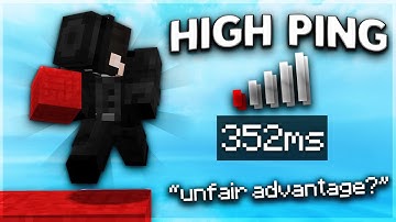 Is HIGH Ping An Unfair ADVANTAGE? | Solo Bedwars Commentary