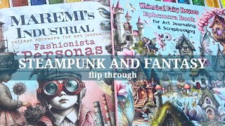 Steampunk Chic meets Woodland Magic! Ephemera COLLAGE books/ ART HAUL