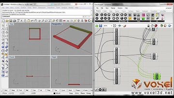 Grasshopper 3D   Puntos en Grasshopper, Linea Pipe Surface 4 points   Video 02