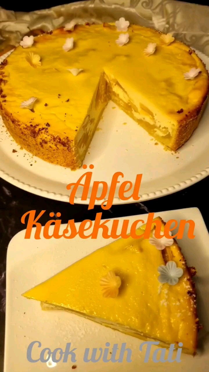 Яблочный чизкейк 😋🍎 Äpfel Käsekuchen 🤤 - YouTube