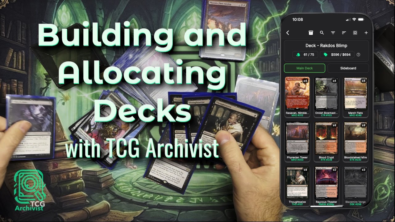 Building and Allocating Decks with TCG Archivist - YouTube