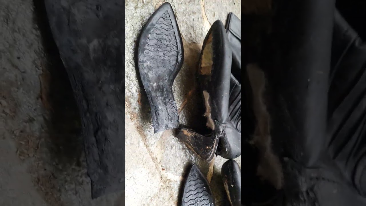 heels boots destroyed