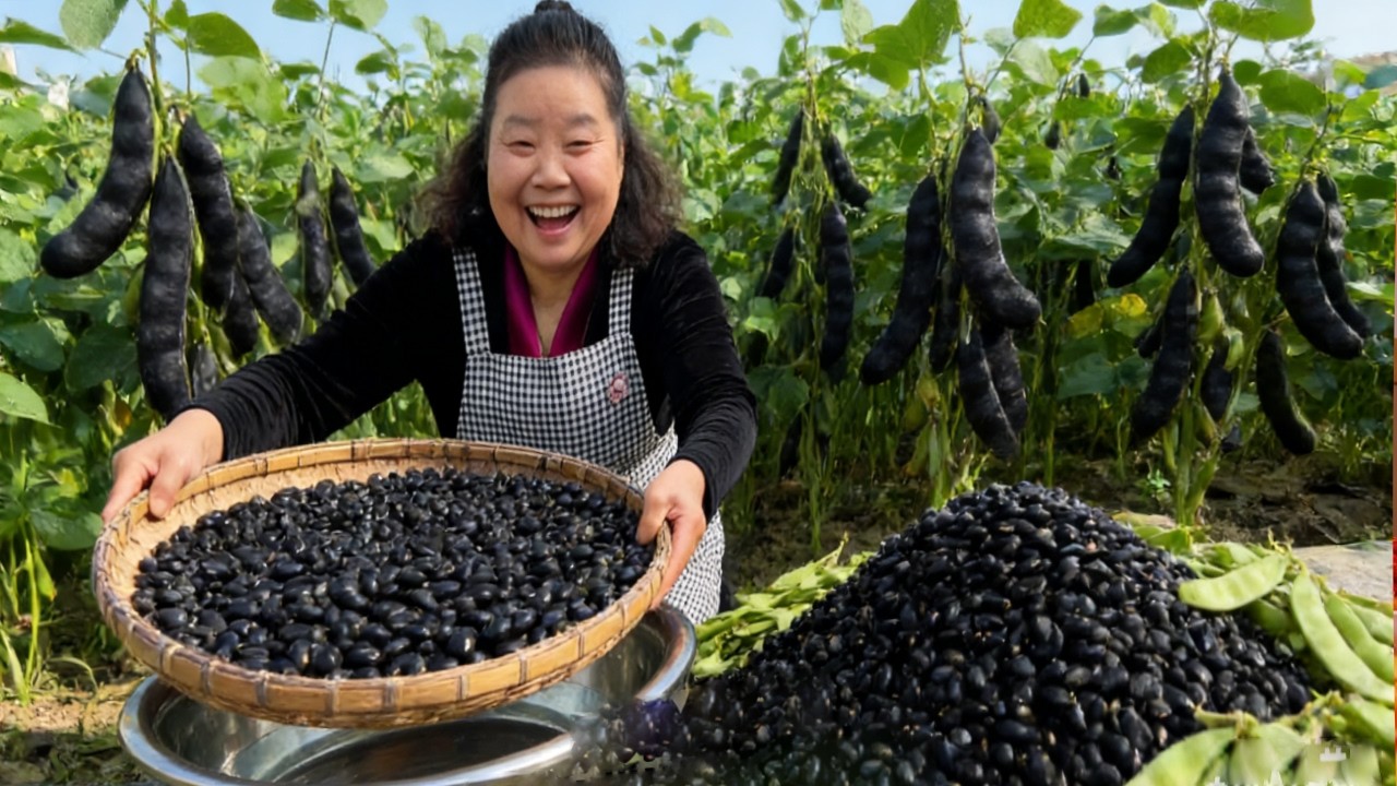 【唐小米】唐奶奶亲手制作黑豆酱油和黑豆酱，做出来的菜都比以往的更香！