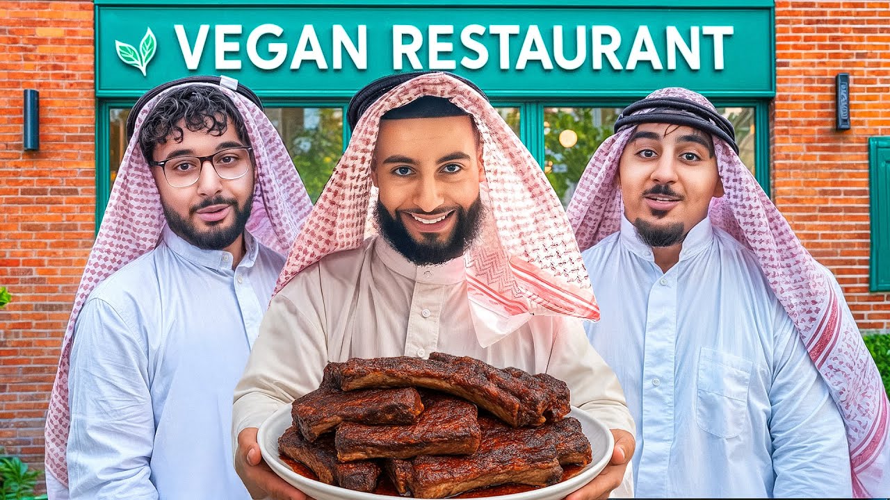 Eating 100% Beef Ribs In A Vegan Restaurant During Ramadan To Break Our ...