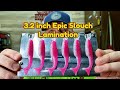3.2 inch Epic Slouch - Lamination for fishing and bait making #fish #fishing #bass #crappie