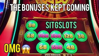She Got So Many Bonus Games on MONEY GONG JACKPOT SLOT with Min Bet🎊 1¢ and 2¢ Denom