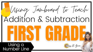 Use Google Jamboard While Teaching Virtually | Counting to Add and Subtract on the Number Line