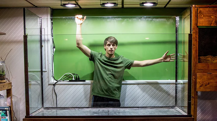 The 350 Gallon Paludarium Barely Fit!