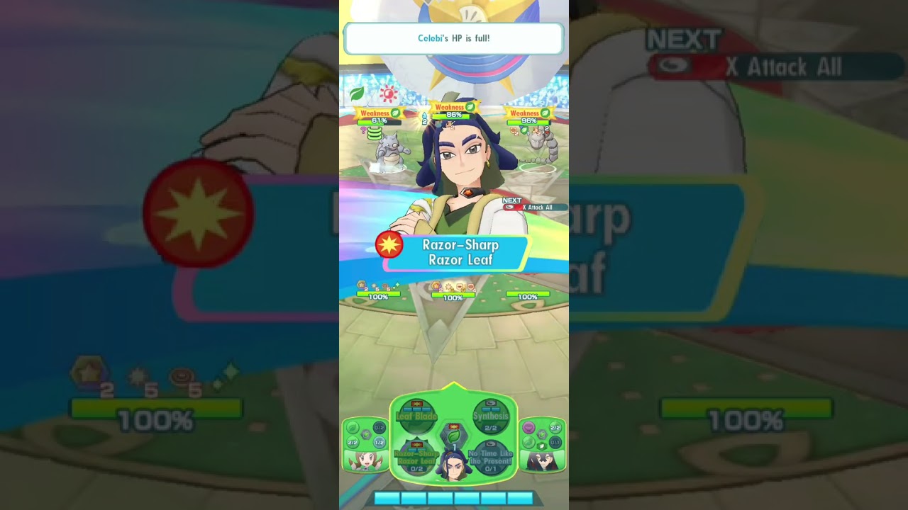 Pokémon Masters EX - Arc Misty & Arc Brock Event - Challenge Those Blessed By Deity - Mono Grass