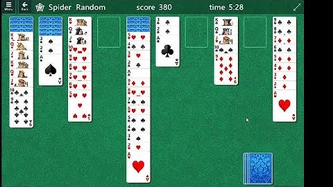 spider solitaire card game gameplay walkthrough