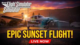 Microsoft Flight Simulator 2024 - Black Square 114 Epic Sunset Bush Trip