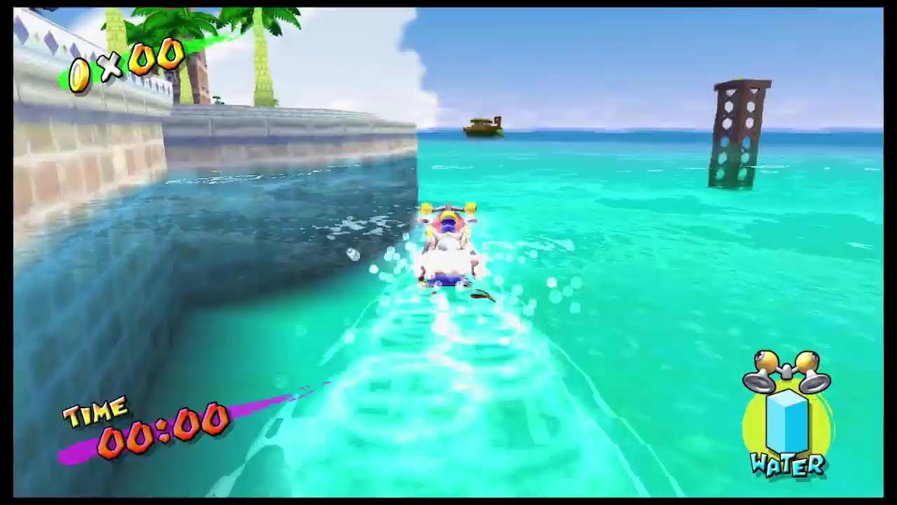 スーパーマリオサンシャインやってるよ(・∀・)