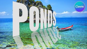 Canva Tutorial: 3D Perspective + Reflection Text Effect | Graphic Design for Beginners
