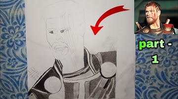 HOW TO DRAW THOR PART 1|| TIME LAPSE VIDEO