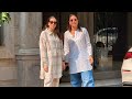 Kareena Kapoor And Karisma Kapoor Spotted At Their Father House In Bandra