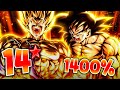 (Dragon Ball Legends) ZENKAI 7, 1400%, 14 STAR LF NAMEK GOKU ON THE BEST TEAM IN THE GAME!