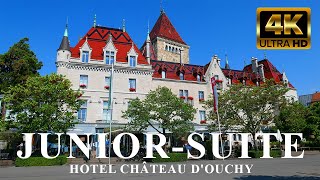 Amazing Junior Suite at Hotel Chateau dOuchy Lausanne, Switzerland (4K)