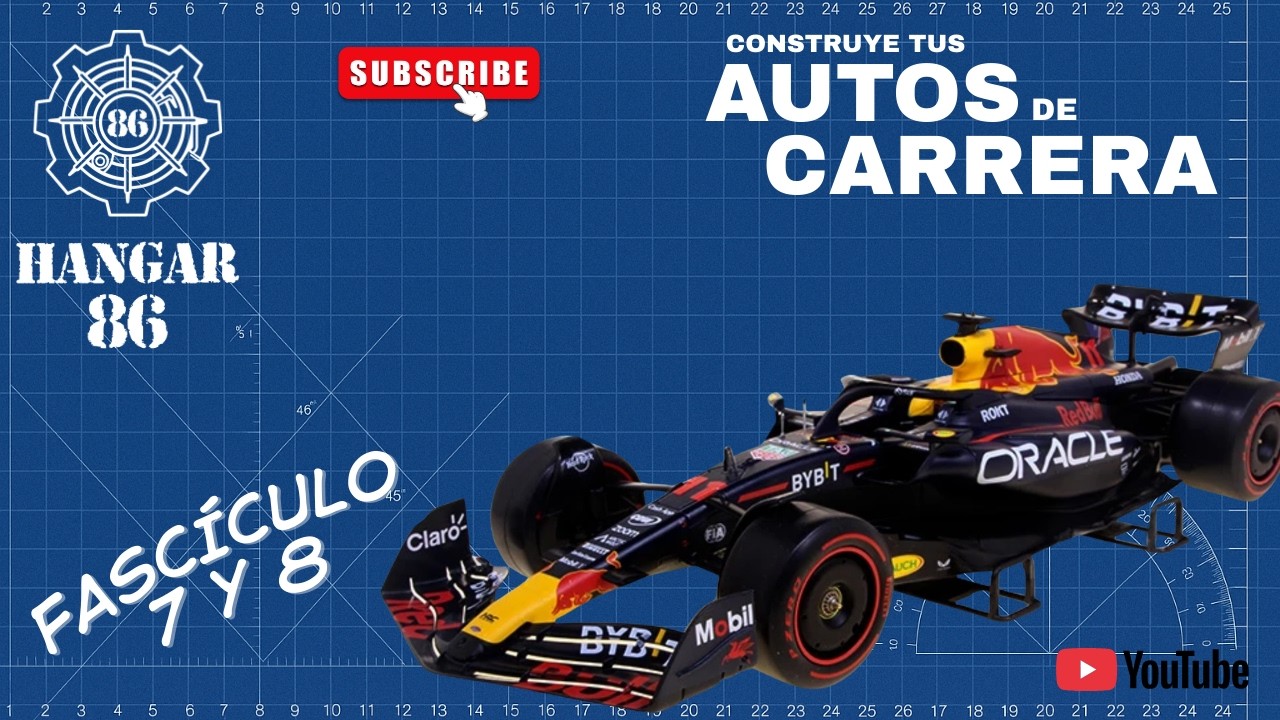 RB19 de Checo 1:18 | Instalando el Alerón Trasero y Llantas 🔥 Fascículos 7 y 8 | Editorial Luppa