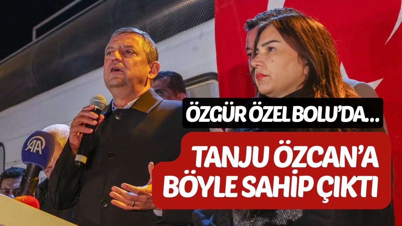 Özgür Özel, Tanju Özcan’a böyle sahip çıktı #özgürözel #tanjuözcan #chp #bolu