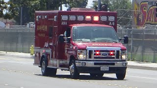 Anaheim Fire & Rescue Ambulance 6 Responding