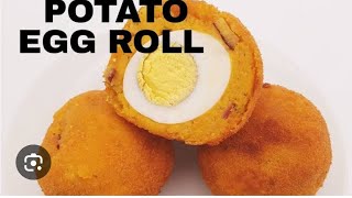 Potato Egg Roll Recipe By Zeboo Kitchen Yummy Easy Recipe