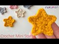かぎ針編み：小さな星の編み方ｌ初心者の方用🔰