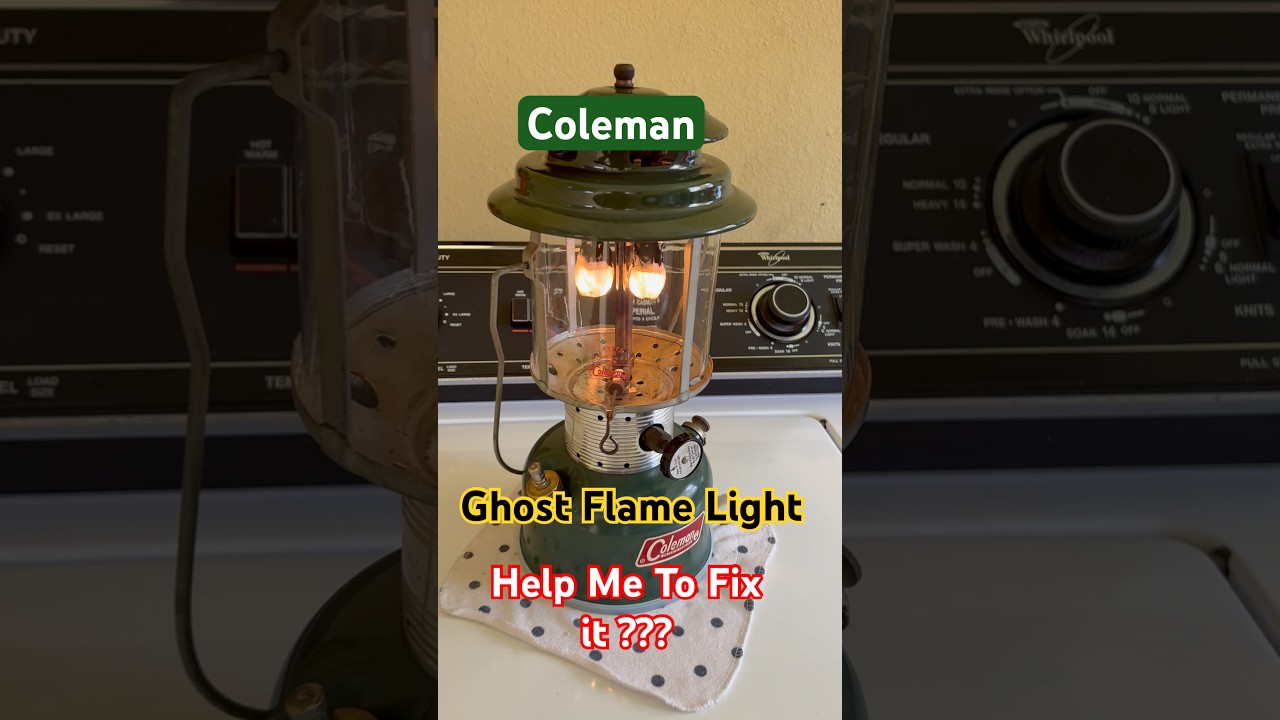 Vintage Coleman 220f Light Problem - YouTube