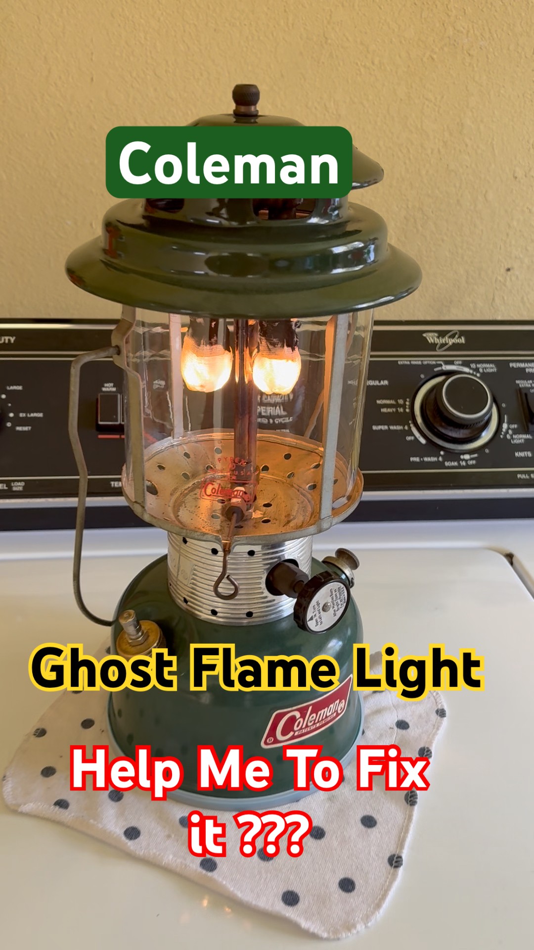 Vintage Coleman 220f Light Problem - YouTube