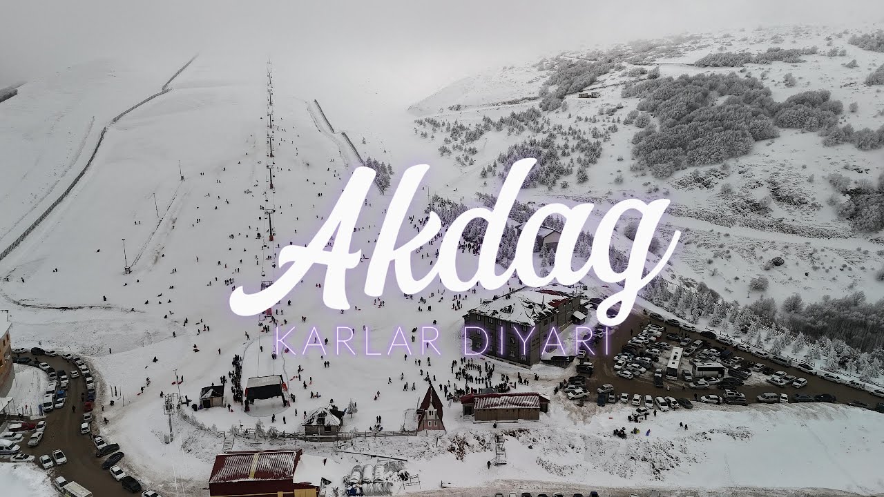 Ladik Akdağ Kayak Merkezi'nden Kar Manzarası Eşliğinde Drone Çekimleri