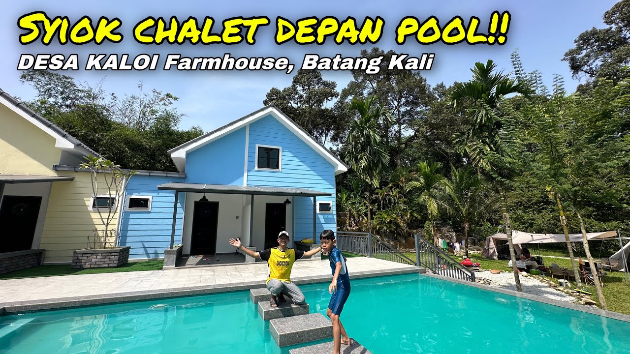 DESA KALOI Farmhouse, Batang Kali | Chalet Depan Pool | FULL REVIEW