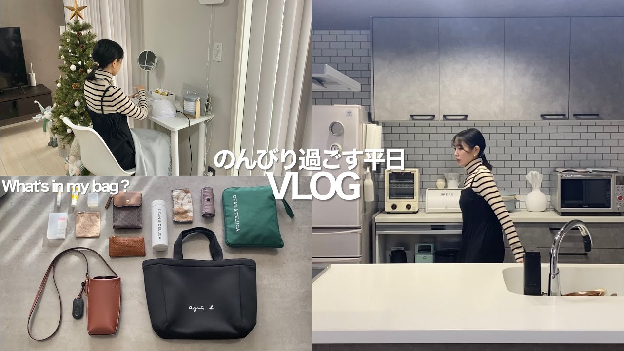 【主婦vlog】What’s in my bag？👜のんびり家事して🧹🧼バッグの中の愛用品やおすすめ品と💄プチプラコーデを紹介する日👕