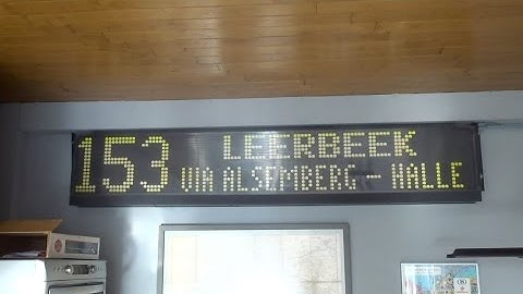 Hanover Displays flip dot bus De Lijn 3171