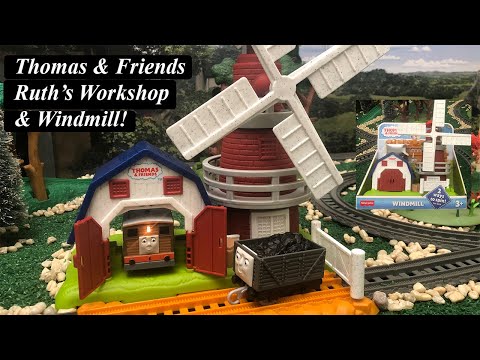 Thomas and Friends Toy Trains-Ruth's Workshop & Windmill!