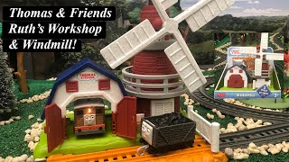 Thomas And Friends Toy Trains-Ruths Workshop & Windmill