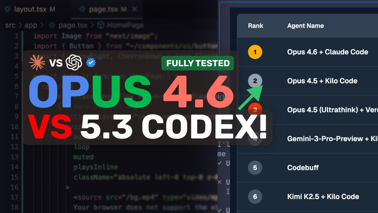GPT-5.3 Codex VS Opus 4.6 :  I TESTED BOTH Models EXTENSIVELY & ONE IS A CLEAR WINNER!