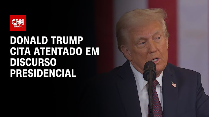 Donald Trump cita atentado em discurso presidencial | CNN NA POSSE DE TRUMP