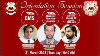Online Orientation Session | CMS | Character Building | Academic 2023-24