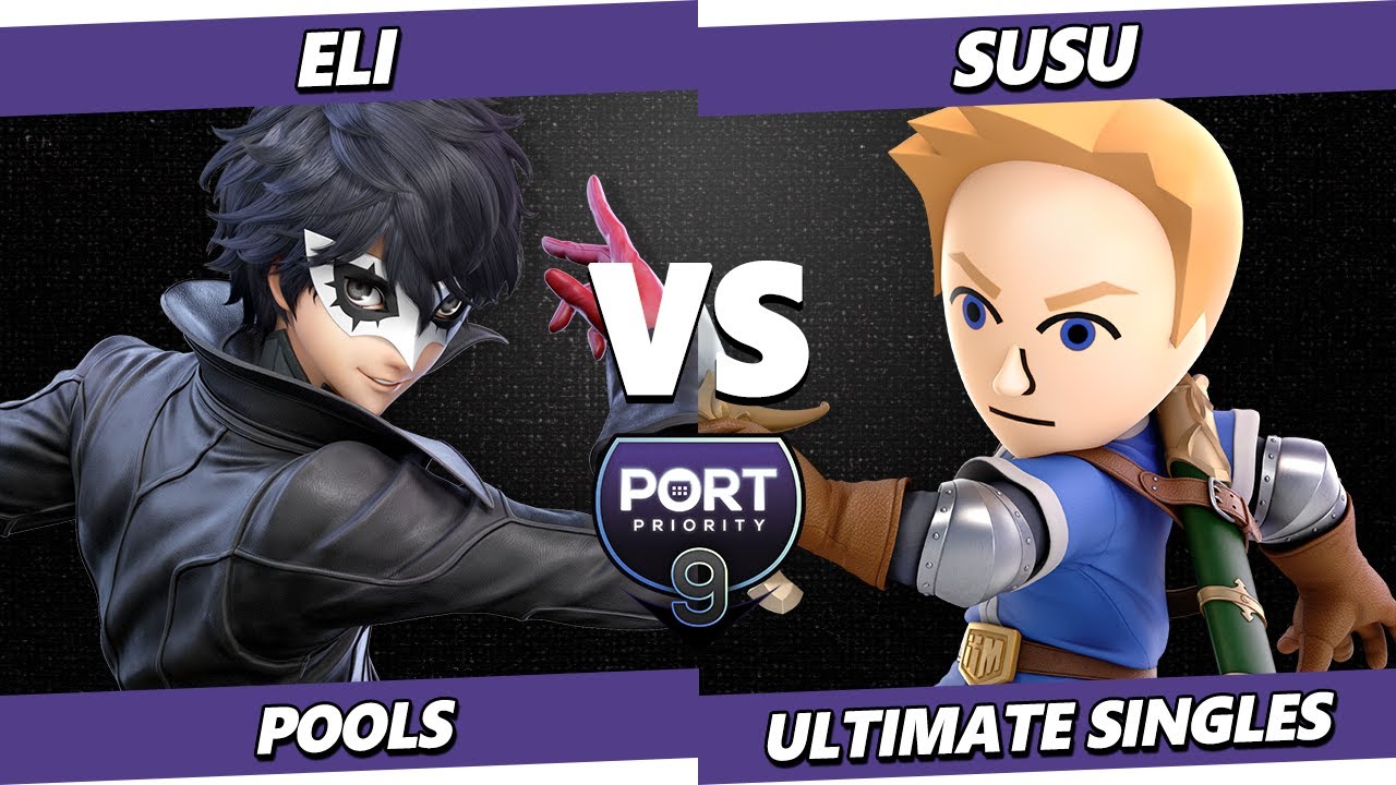 Port Priority 9 - Eli (Joker) Vs. Susu (Mii Swordfighter) Smash