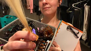 ASMR Hair Clip Store | Clipping, Rummaging, Brushing, Parting screenshot 1