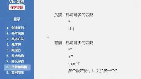 Excel网抓 第十七课  vba正则表达式（5）