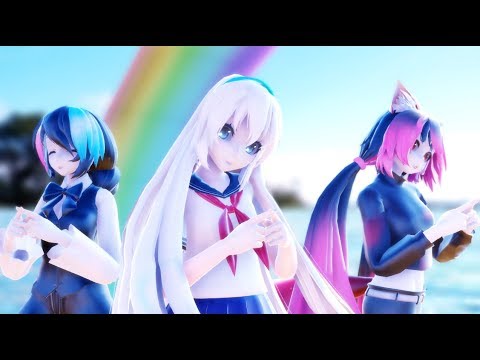 MMD Tougen Renka / 桃源恋歌 (3P ver.)