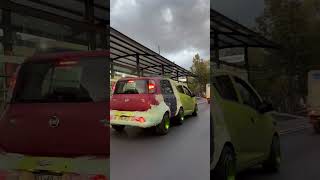 Unusual Sight of Two Cars Combined into One