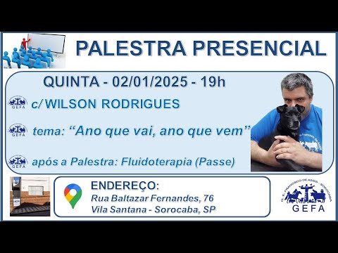 Assista: Palestra Presencial c/ WILSON RODRIGUES JR. (02/01/2025)