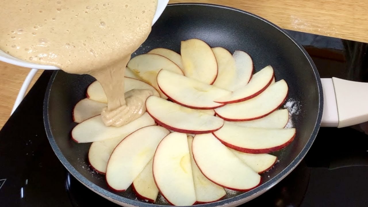 Pastel FÁCIL, DELICIOSO y SALUDABLE en Sartén! SIN TRIGO ni AZÚCAR, Pocos Ingredientes y Barato