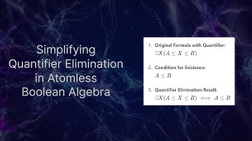 Simplifying Quantifier Elimination in Atomless Boolean Algebra 🚀  #taunet