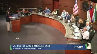 Cary Planning & Zoning Board Meeting: November 17, 2025