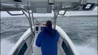 Atomic 22 Offshore eating up some rough conditions of Mossel Bay, South Africa