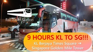 9 HOURS STARMART BUS FROM KL TO SG?! KL Berjaya Times Square→Golden Mile Tower Singapore